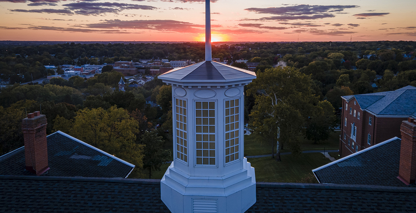 Campus toward at dusk
